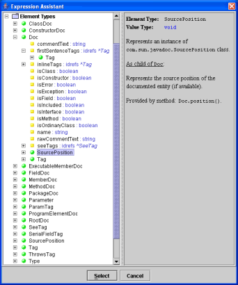 Doclet API DSM