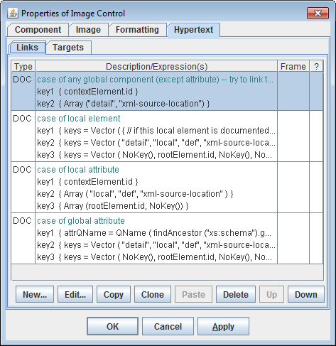 defining image hyperlinks