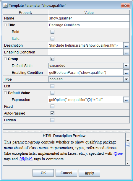 defining a template parameter